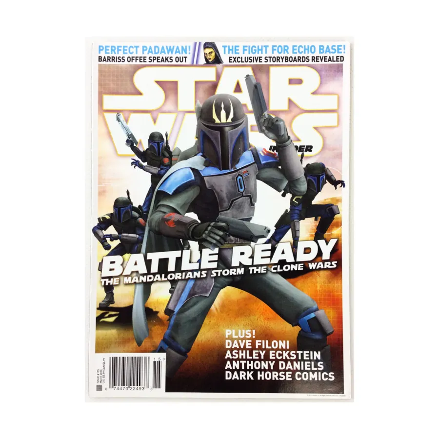 Журнал #115 "Battle Ready, Dave Filoni, Perfect Padawan", Star Wars Insider #101 - #150 (WOTC)
Журнал #115 "Battle Ready, Dave Filoni, Perfect Padawan", Star Wars Insider #101 - #150 (WOTC)