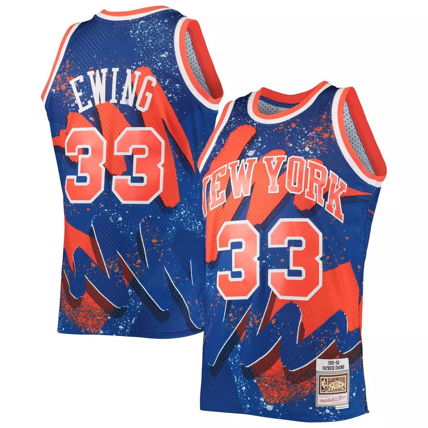 Мужская синяя майка Mitchell & Ness Патрик Юинг New York Knicks Hardwood Classics 1991-92 Hyper Hoops Swingman
Мужская синяя майка Mitchell & Ness Патрик Юинг New York Knicks Hardwood Classics 1991-92 Hyper Hoops Swingman