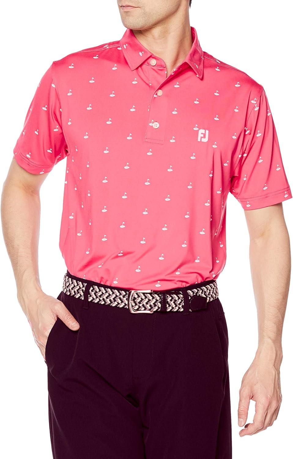Мужская рубашка-поло FootJoy FJ-S21-S04, рубашка Lyle с принтом для гольфа, красный
Мужская рубашка-поло FootJoy FJ-S21-S04, рубашка Lyle с принтом для гольфа, красный