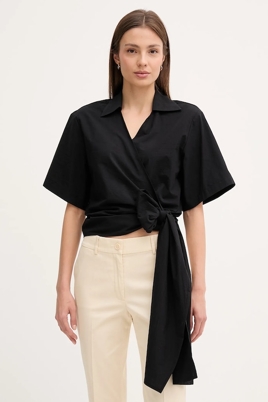 Хлопковая блузка Sisley, черный
Хлопковая блузка Sisley, черный