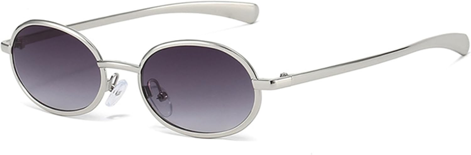 Солнцезащитные очки Bullabulling в стиле ретро, овальные, для женщин и мужчин, модные солнцезащитные очки 70-х годов, золотистая металлическая оправа, защита от УФ-излучения UV400, Silvery Gray
Солнцезащитные очки Bullabulling в стиле ретро, овальные, для женщин и мужчин, модные солнцезащитные очки 70-х годов, золотистая металлическая оправа, защита от УФ-излучения UV400, Silvery Gray