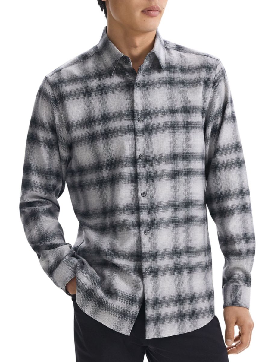 Рубашка из фланели Irving Shadow в клетку Theory, цвет Vapor Melange
Рубашка из фланели Irving Shadow в клетку Theory, цвет Vapor Melange