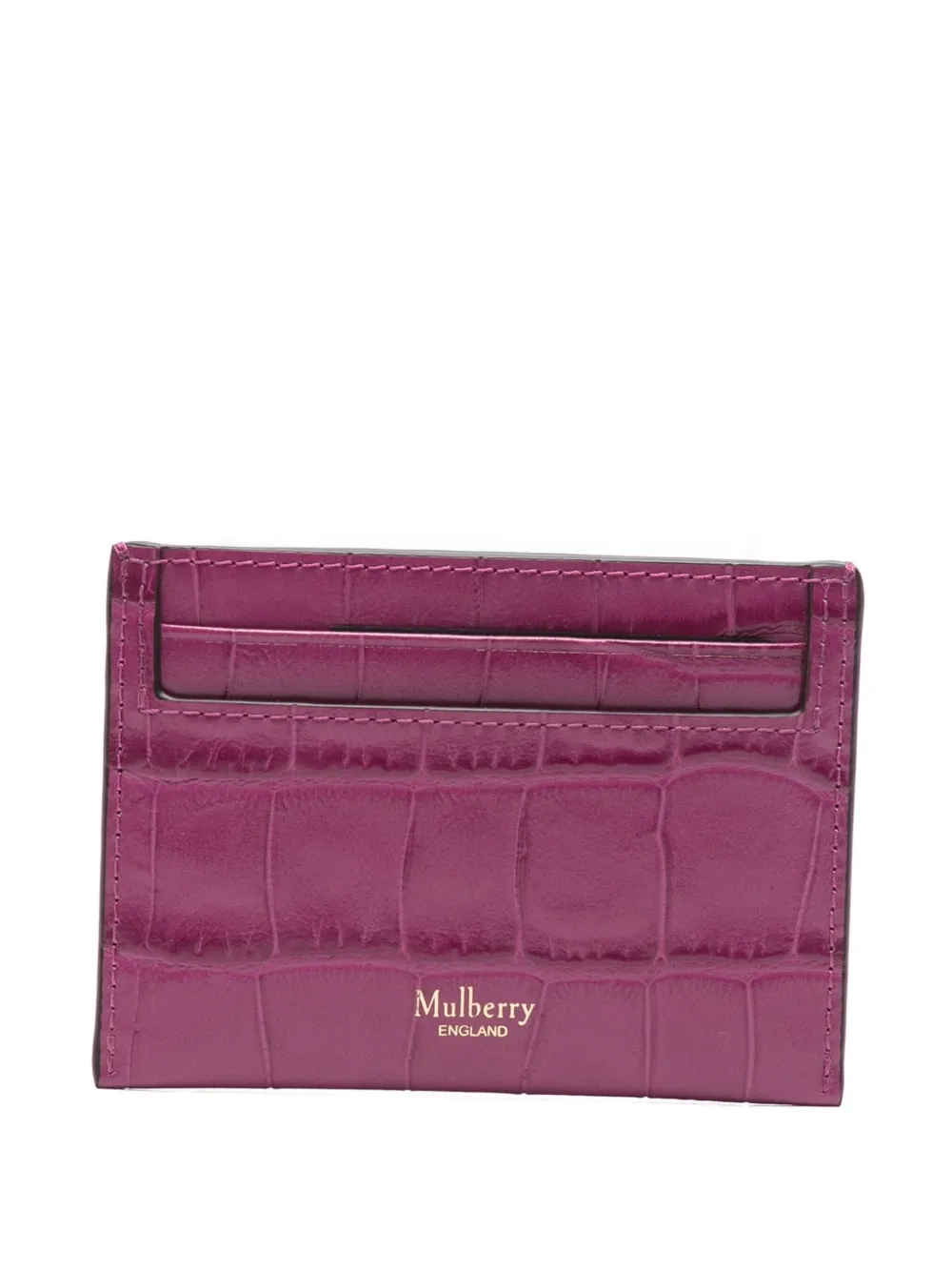 Кошелек из кожи с тиснением под крокодила Mulberry, фиолетовый
Кошелек из кожи с тиснением под крокодила Mulberry, фиолетовый