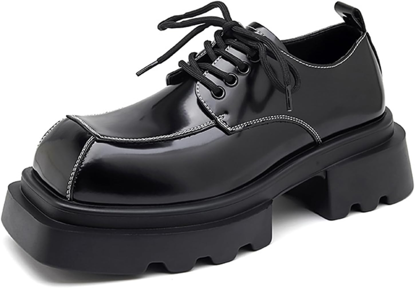 Мужские кожаные оксфорды OXNEUHG с шнуровкой, платформенной рифленой подошвой, модным квадратным носком и массивным каблуком, увеличивающим рост, комфортная повседневная обувь для работы, офиса и деловых мероприятий, черный
Мужские кожаные оксфорды OXNEUHG с шнуровкой, платформенной рифленой подошвой, модным квадратным носком и массивным каблуком, увеличивающим рост, комфортная повседневная обувь для работы, офиса и деловых мероприятий, черный