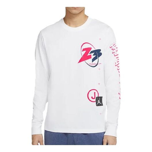 Футболка 23 air print casual sports с круглым вырезом и длинными рукавами Air Jordan, белый
Футболка 23 air print casual sports с круглым вырезом и длинными рукавами Air Jordan, белый