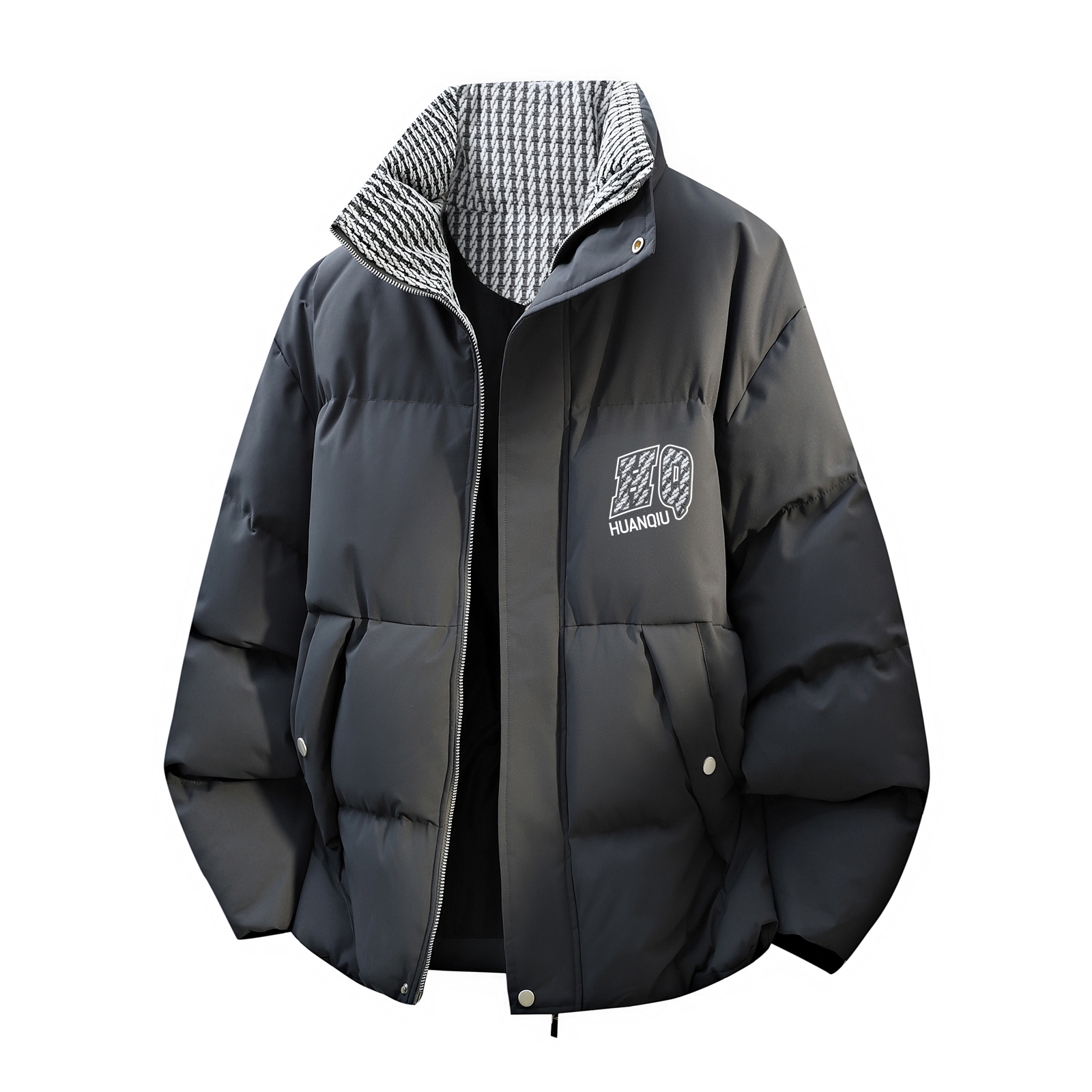 Пуховик Unisex Stand Collar утепленный стеганый HUANQIU, темно-серый
Пуховик Unisex Stand Collar утепленный стеганый HUANQIU, темно-серый