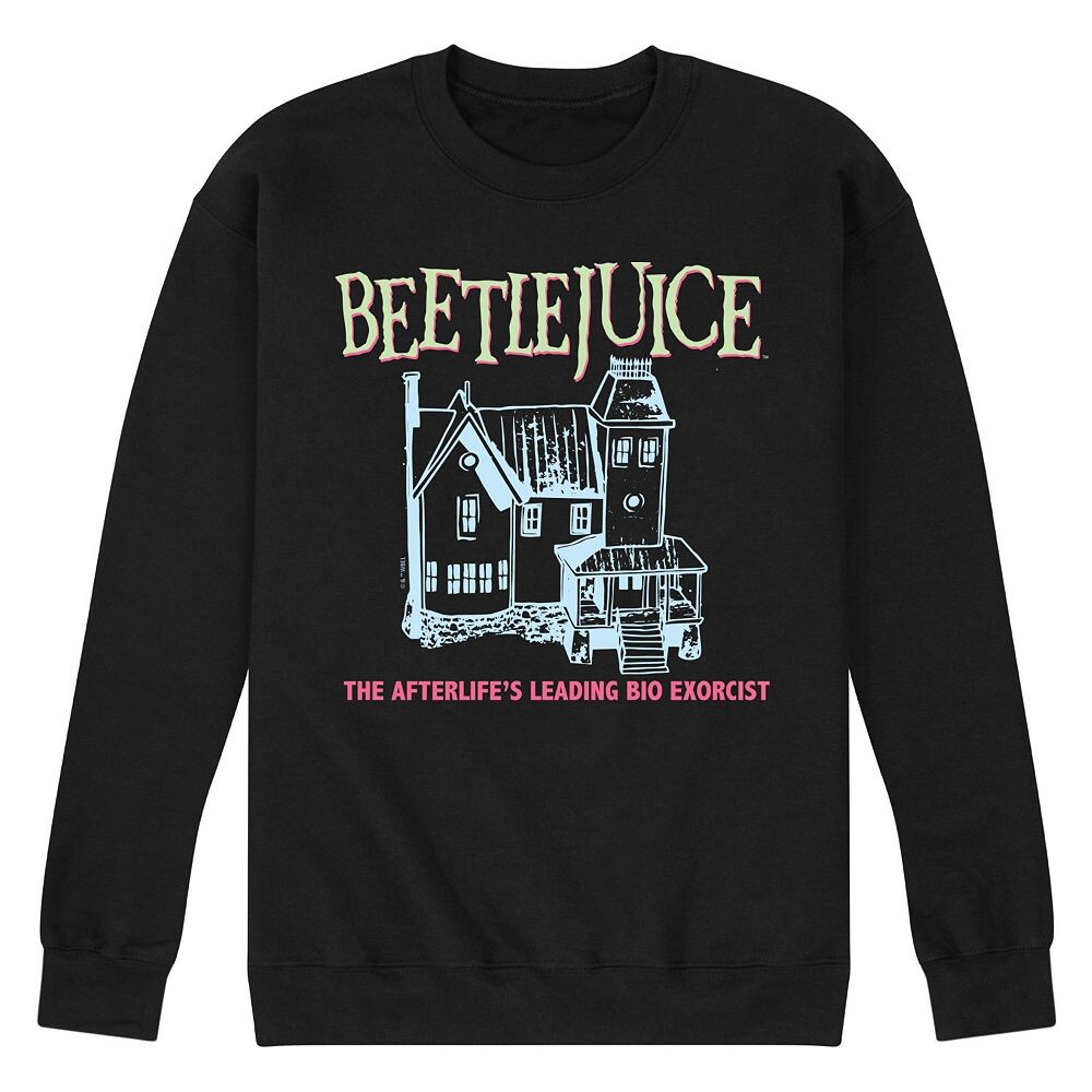 Мужской флисовый свитшот Beetlejuice House Licensed Character, черный 
Мужской флисовый свитшот Beetlejuice House Licensed Character, черный