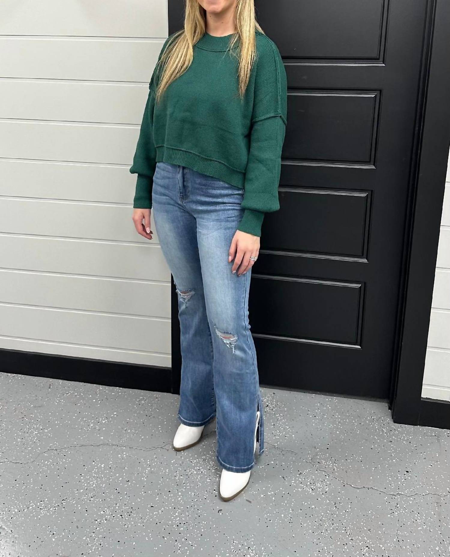 Короткий свитер в темно-зеленом Lily Clothing
Короткий свитер в темно-зеленом Lily Clothing