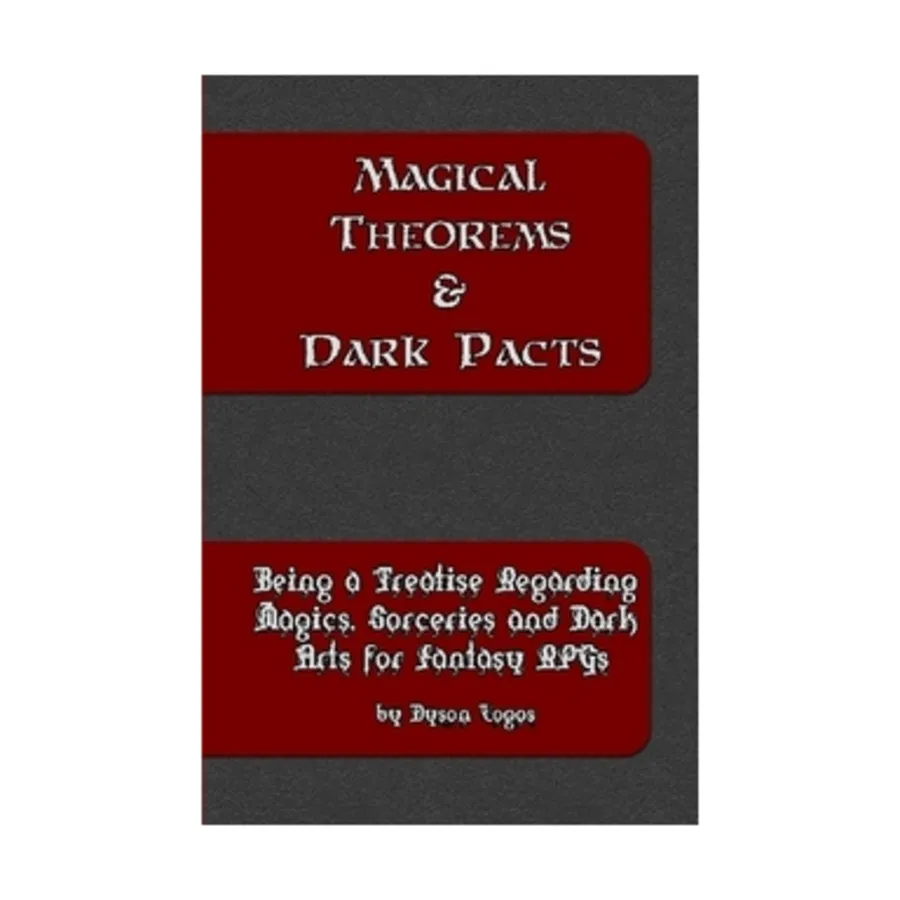 Magical Theorems & Dark Pacts, Fantasy Roleplaying Supplements (Dyson's Dodecahedron), мягкая обложка
Magical Theorems & Dark Pacts, Fantasy Roleplaying Supplements (Dyson's Dodecahedron), мягкая обложка