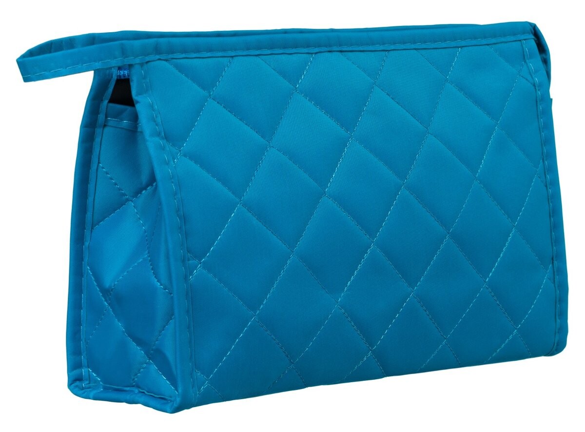 Женская косметичка из синтетического материала, стеганая на молнии, синяя No logo
Женская косметичка из синтетического материала, стеганая на молнии, синяя No logo