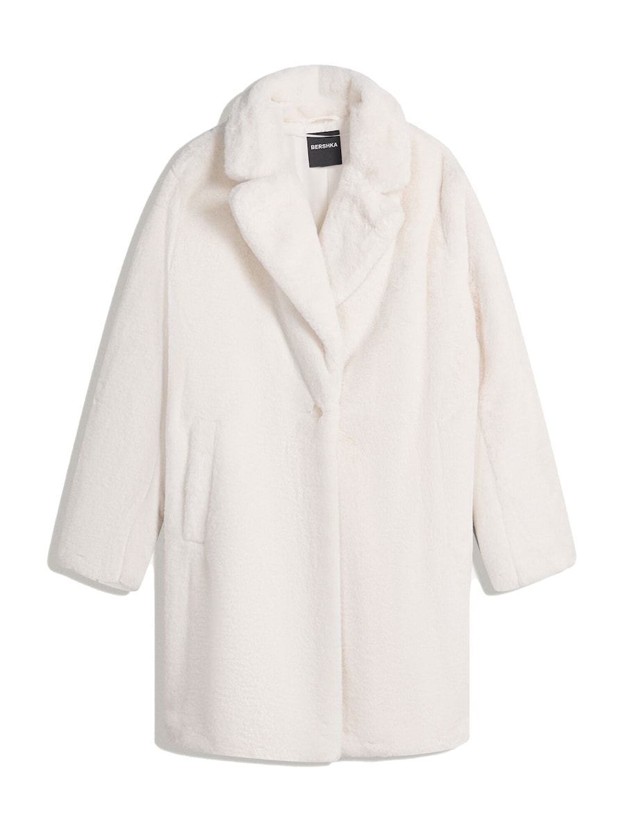 Зимнее пальто Bershka, кремовый
Зимнее пальто Bershka, кремовый