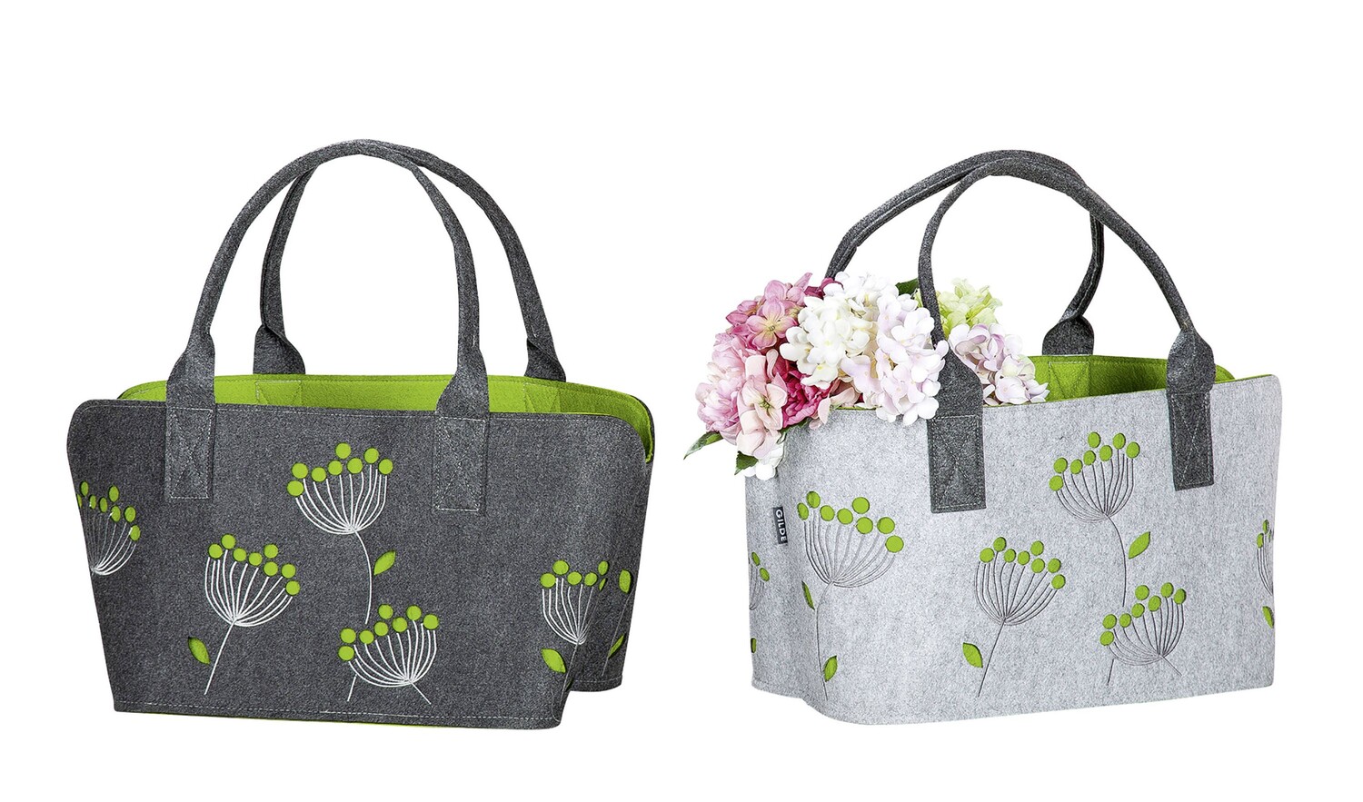 Сумка шоппер GMD Living 2er Set Filztasche Dillblütenmotiv, цвет Grau & Grün
Сумка шоппер GMD Living 2er Set Filztasche Dillblütenmotiv, цвет Grau & Grün