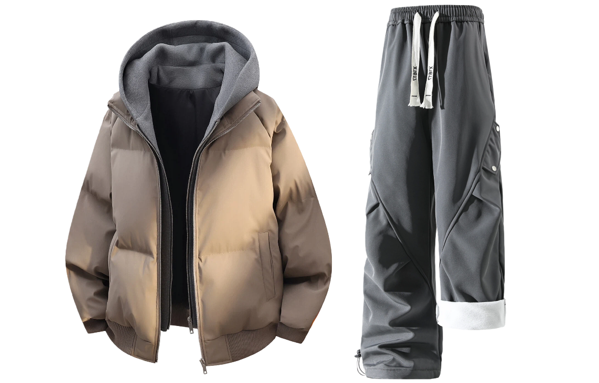 Толстовка Casual Sportswear утепленная с флисовой подкладкой X1617, серый puffer jacket+темно-серый fleece-lined pants
Толстовка Casual Sportswear утепленная с флисовой подкладкой X1617, серый puffer jacket+темно-серый fleece-lined pants