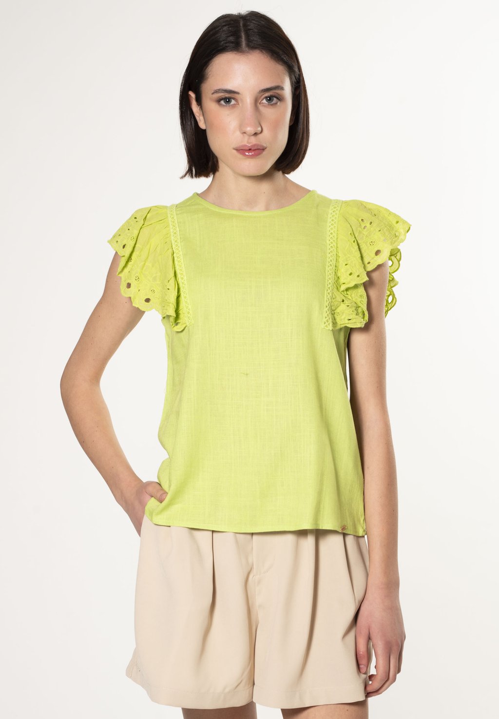 Блуза BRODERIE SLEEVES INFLUENCER, светло-зеленый
Блуза BRODERIE SLEEVES INFLUENCER, светло-зеленый