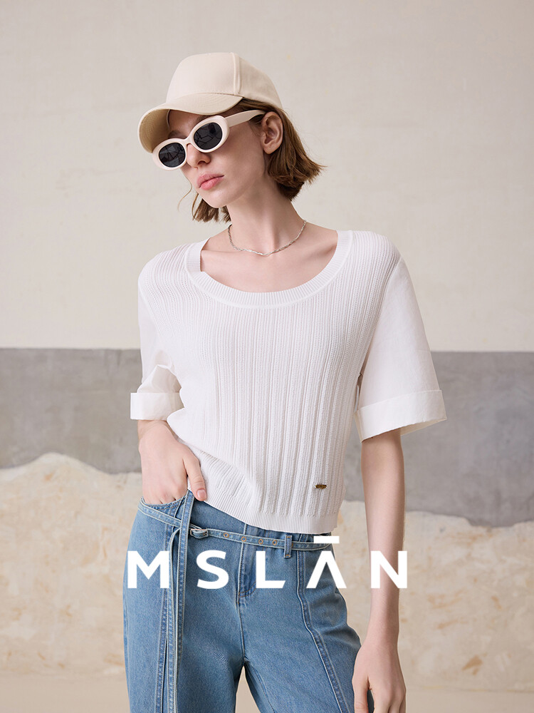 Футболка Mslan с круглым вырезом, кремовый
Футболка Mslan с круглым вырезом, кремовый