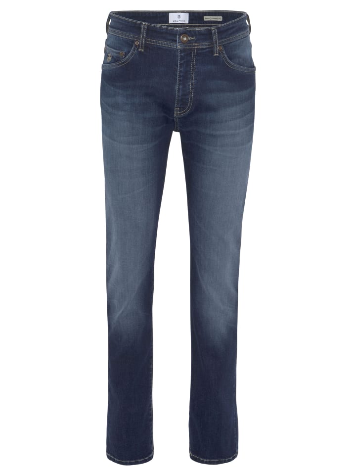 Джинсы-стрейч темно-синего цвета Delmao
Джинсы-стрейч темно-синего цвета Delmao