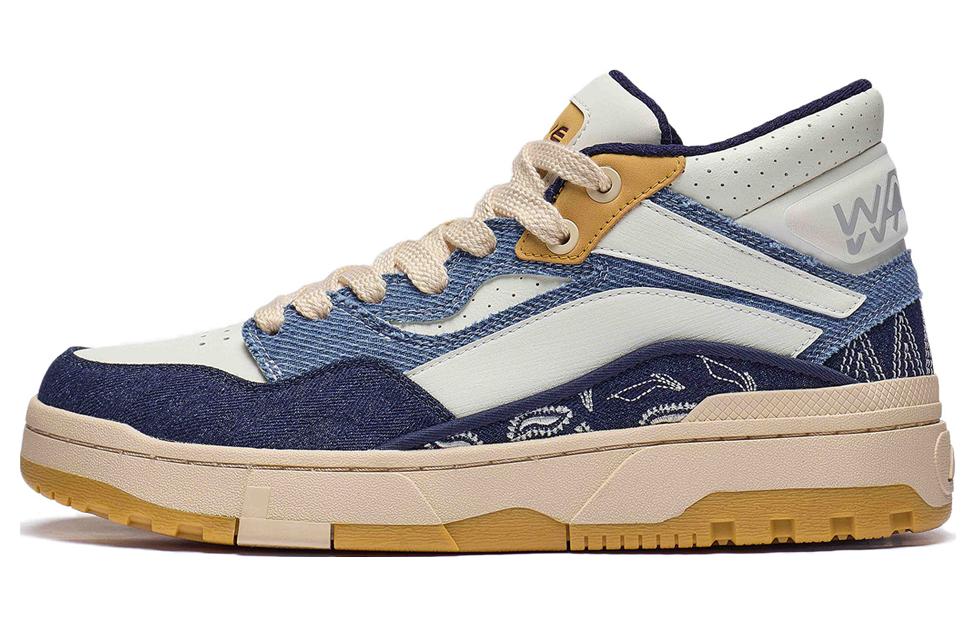 LiNing Wave MID Амортизирующие Износостойкие Низкие Кроссовки для Скейтбординга Мужские Бежево-Бело-Синие, Цвет Экрю/Светло-Синий Деним/Тёмно-Синий Деним
LiNing Wave MID Амортизирующие Износостойкие Низкие Кроссовки для Скейтбординга Мужские Бежево-Бело-Синие, Цвет Экрю/Светло-Синий Деним/Тёмно-Синий Деним