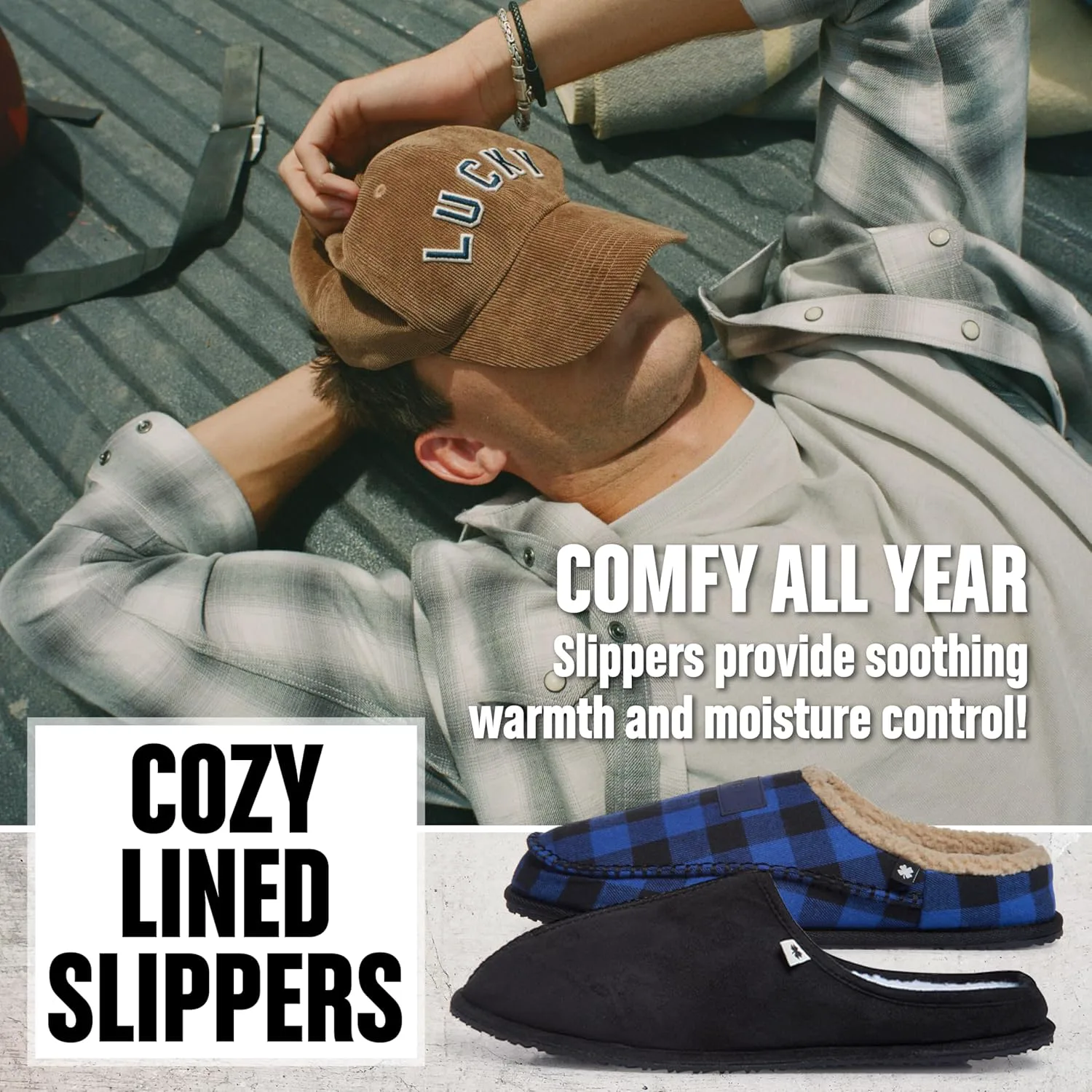 Мужские тапочки Lucky Brand с поролоновым эффектом памяти, домашние и уличные, теплые тапочки для спальни для мужчин
Мужские тапочки Lucky Brand с поролоновым эффектом памяти, домашние и уличные, теплые тапочки для спальни для мужчин