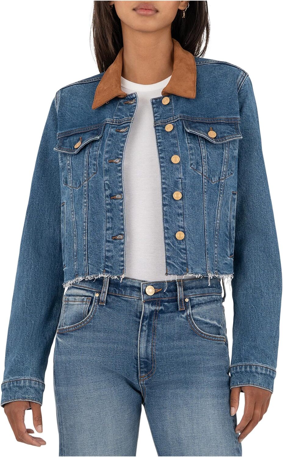 Женская укороченная куртка Kerry с необработанным подолом и контрастным воротником KUT from the Kloth, Affined
Женская укороченная куртка Kerry с необработанным подолом и контрастным воротником KUT from the Kloth, Affined