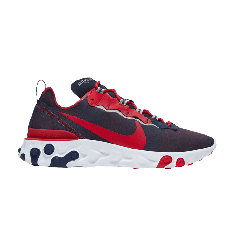 Кроссовки Nike NFL x React Element 55 'New England Patriots', синий
Кроссовки Nike NFL x React Element 55 'New England Patriots', синий