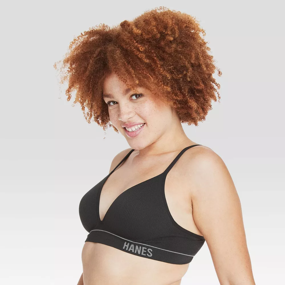 Женский ребристый бесшовный бюстгальтер Hanes Originals MHB004, цвет Black
Женский ребристый бесшовный бюстгальтер Hanes Originals MHB004, цвет Black