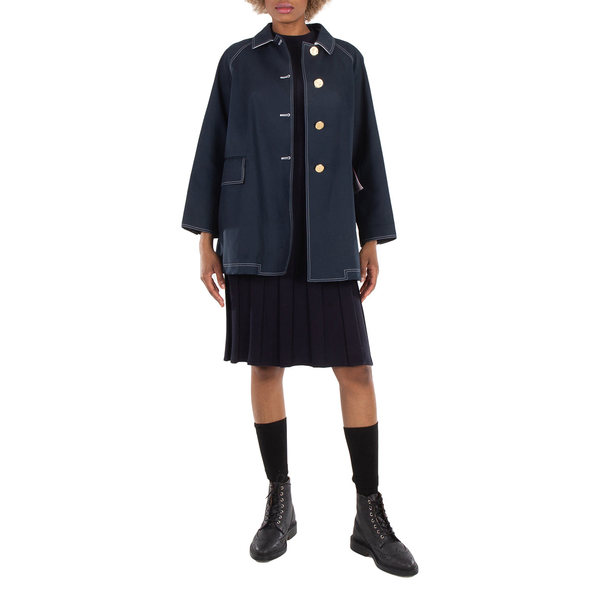 Женский однобортный короткий жакет Thom Browne
Женский однобортный короткий жакет Thom Browne