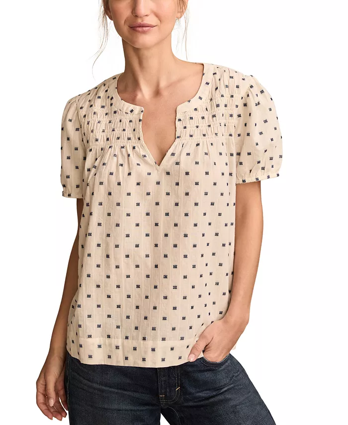 Женский топ с пышными рукавами и жаккардовым принтом Clip Lucky Brand, коричневый/бежевый
Женский топ с пышными рукавами и жаккардовым принтом Clip Lucky Brand, коричневый/бежевый