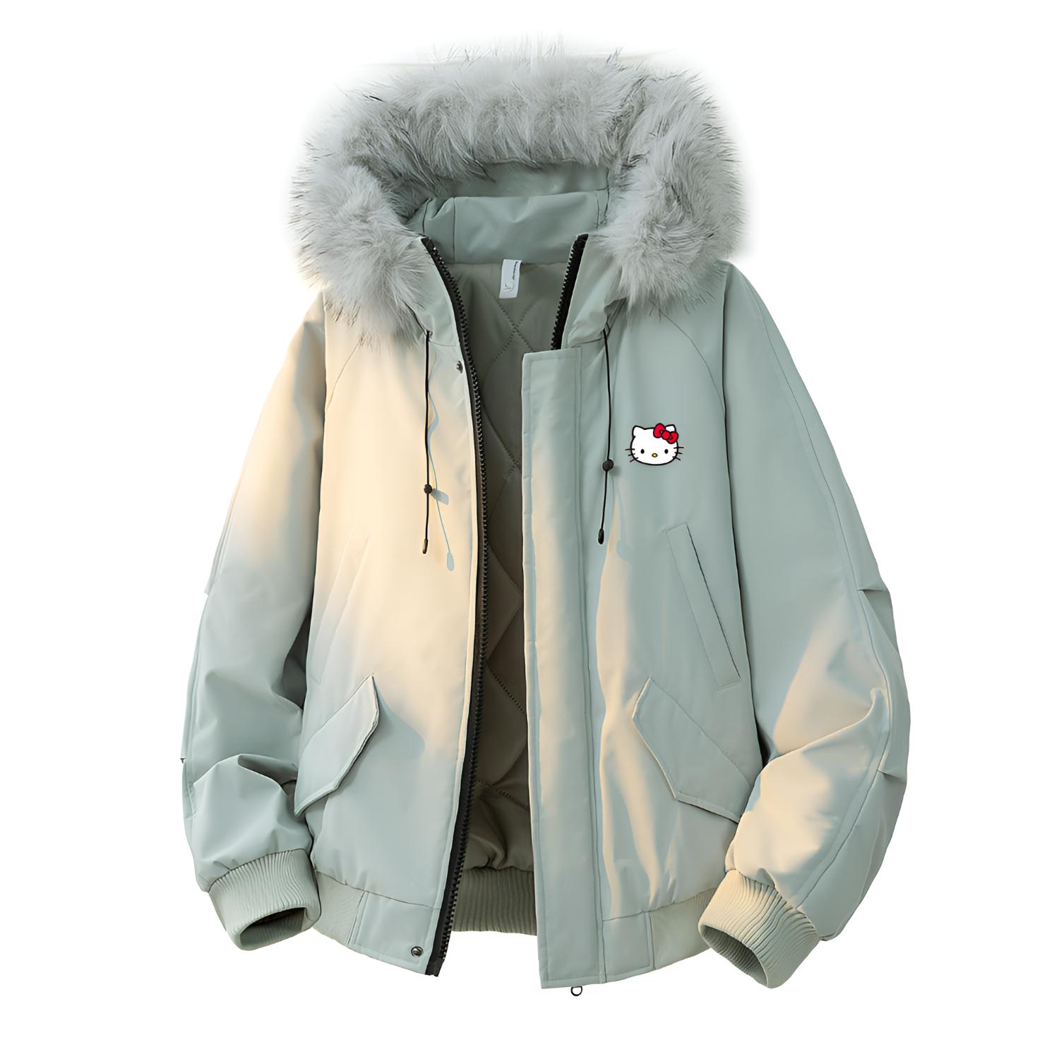 Куртка-пуховик Hello Kitty SS25, унисекс Sanrio, mint зеленый
Куртка-пуховик Hello Kitty SS25, унисекс Sanrio, mint зеленый