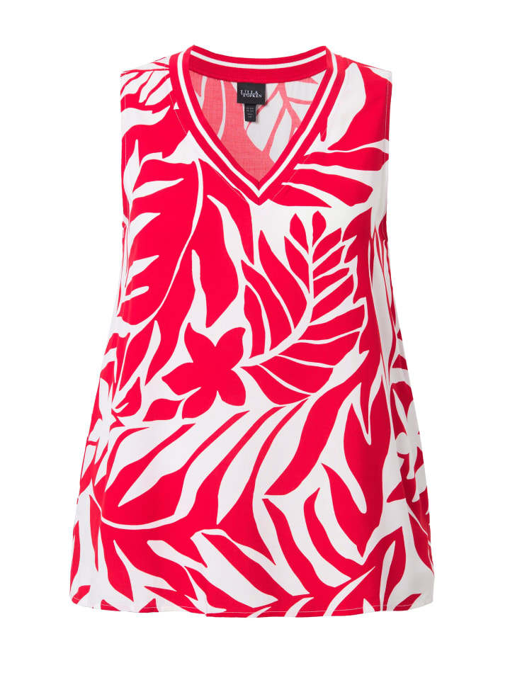 Блузка-топ неоново-красного цвета Ulla Popken
Блузка-топ неоново-красного цвета Ulla Popken