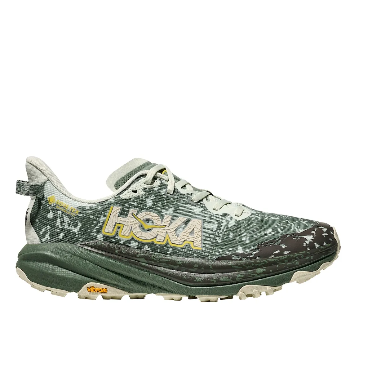 Мужские трейловые кроссовки SPEEDGOAT 6 GTX Hoka, зеленый
Мужские трейловые кроссовки SPEEDGOAT 6 GTX Hoka, зеленый