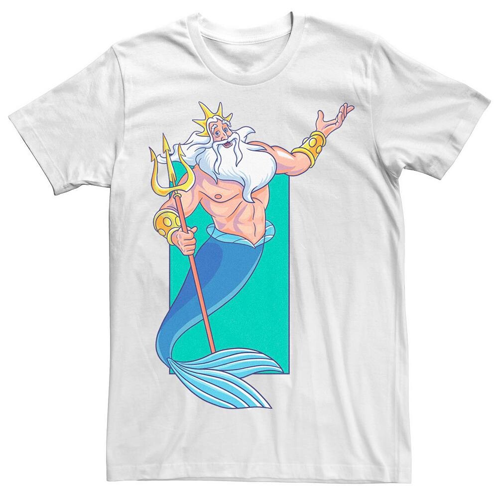 Мужская футболка с рисунком Disney's The Little Mermaid King Triton Licensed Character, белый
Мужская футболка с рисунком Disney's The Little Mermaid King Triton Licensed Character, белый