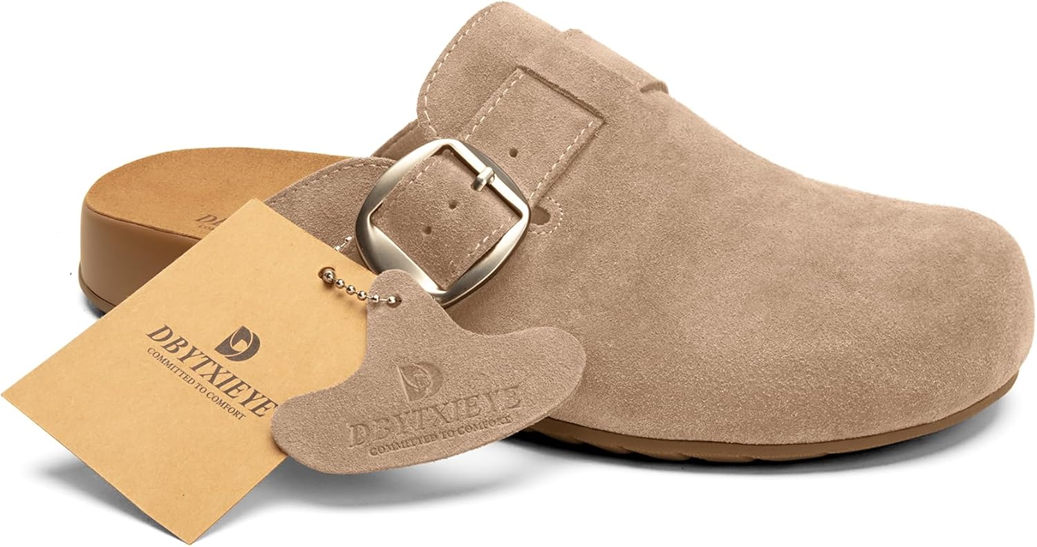 Женские замшевые сабо - мужские ботинки из натуральной кожи Potato - мюли с мягкой резиновой подошвой и поддержкой свода стопы Dbytxieye, бежевый
Женские замшевые сабо - мужские ботинки из натуральной кожи Potato - мюли с мягкой резиновой подошвой и поддержкой свода стопы Dbytxieye, бежевый