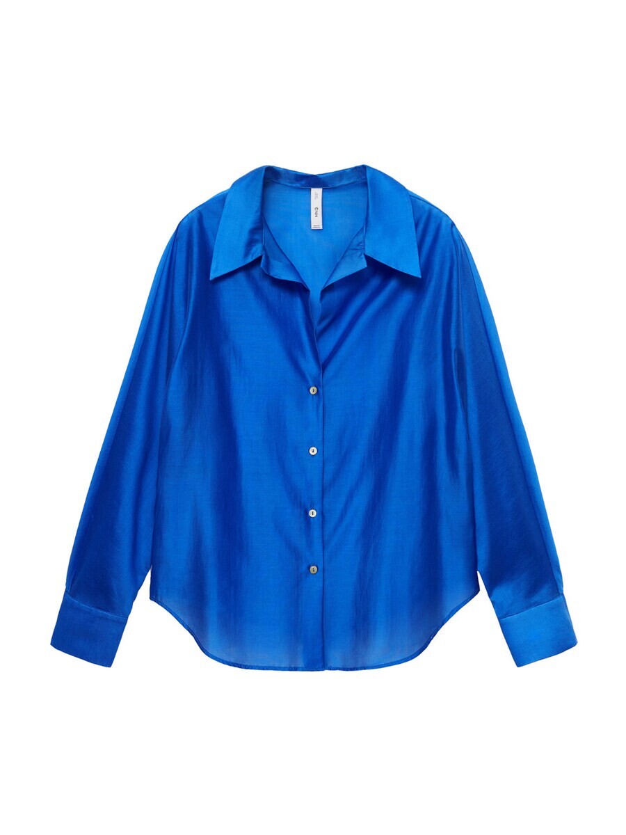 Рубашка MANGO Blouse JUNE, синий 
Рубашка MANGO Blouse JUNE, синий