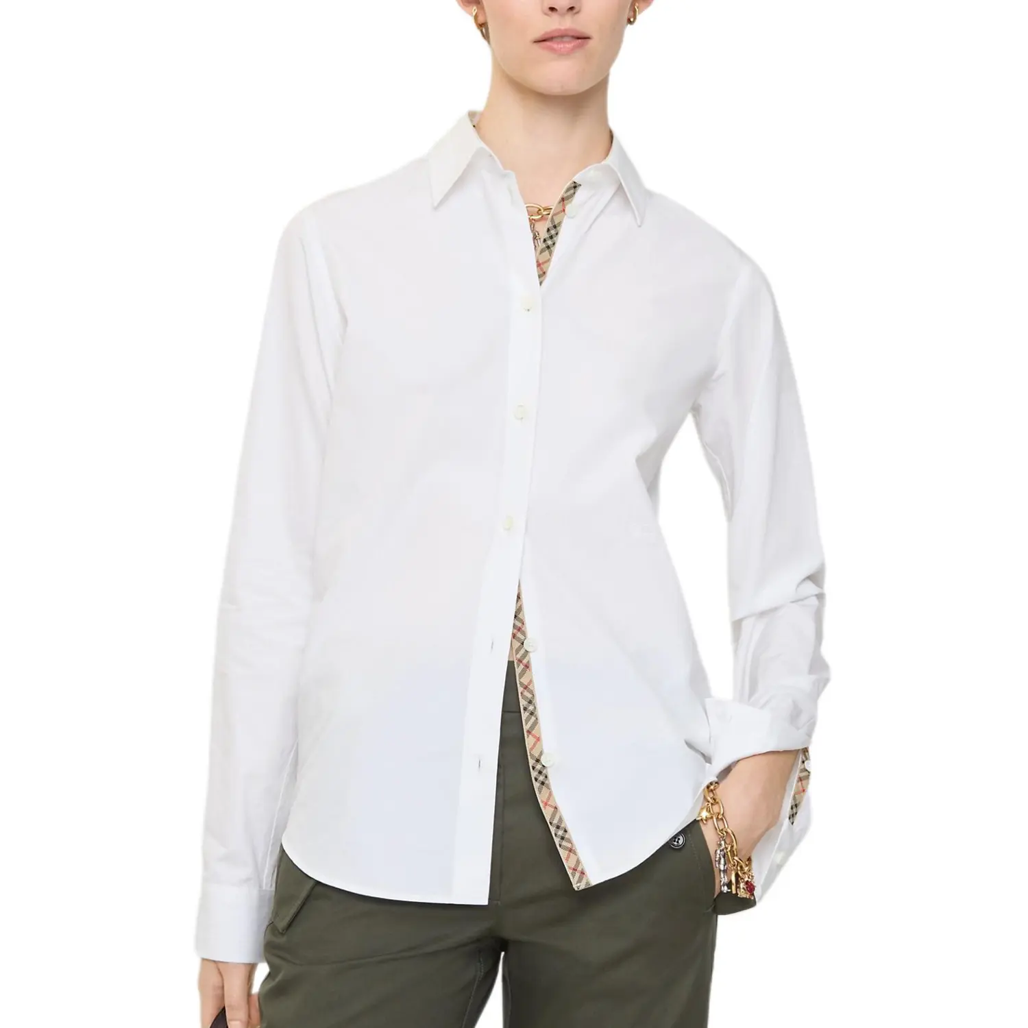 Burberry Женская белая рубашка
Burberry Женская белая рубашка