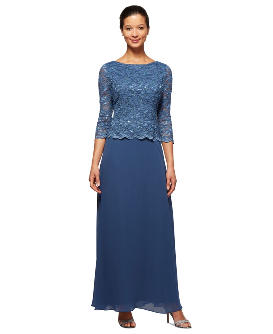 Укороченное платье с кружевным лифом Alex Evenings, Wedgewood
Укороченное платье с кружевным лифом Alex Evenings, Wedgewood