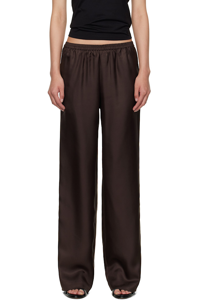 Широкие шелковые брюки Alera Loulou De Saison, коричневый
Широкие шелковые брюки Alera Loulou De Saison, коричневый