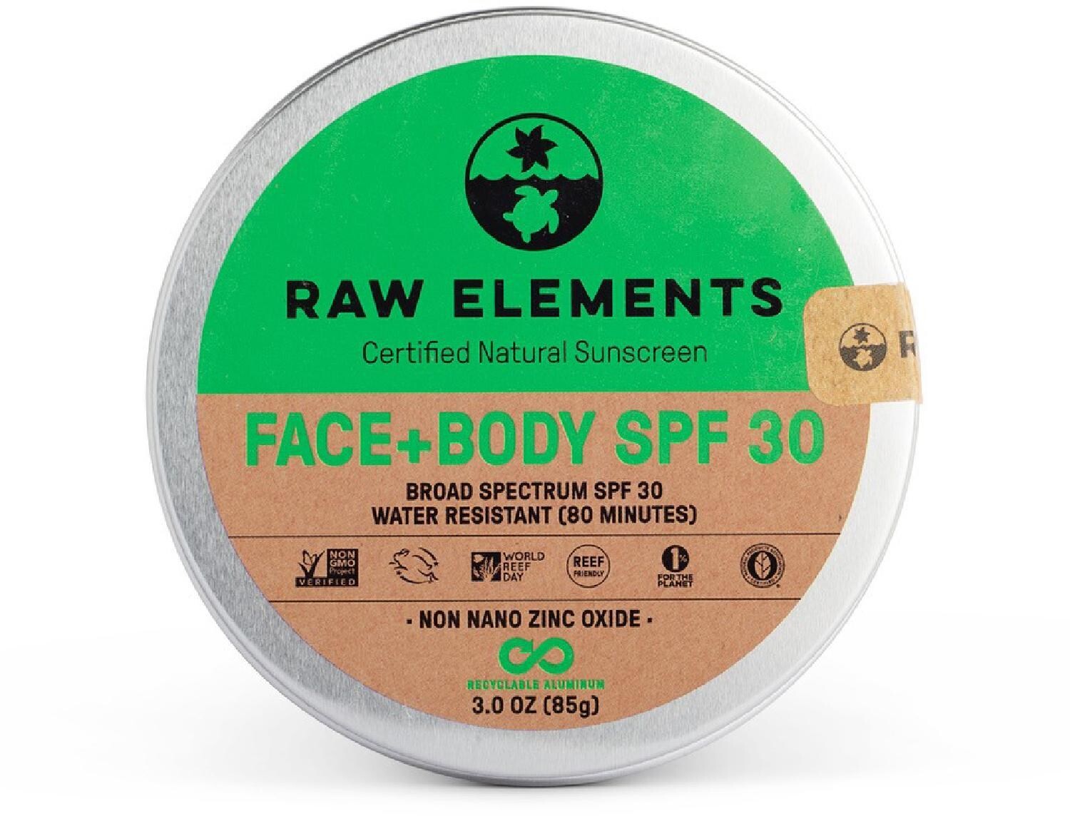 Банка солнцезащитного крема для лица и тела SPF 30 - 3 унций Raw Elements
Банка солнцезащитного крема для лица и тела SPF 30 - 3 унций Raw Elements