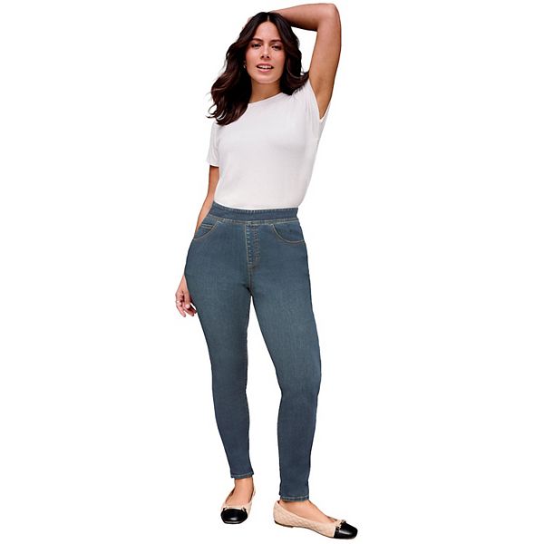 Женские джинсы скинни на резинке plus size Avenue, Dark Wash
Женские джинсы скинни на резинке plus size Avenue, Dark Wash