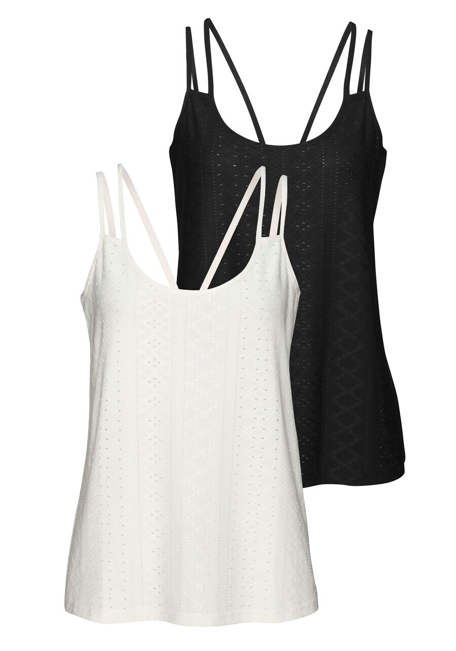 Топ Vivance, черный/белый 
Топ Vivance, черный/белый