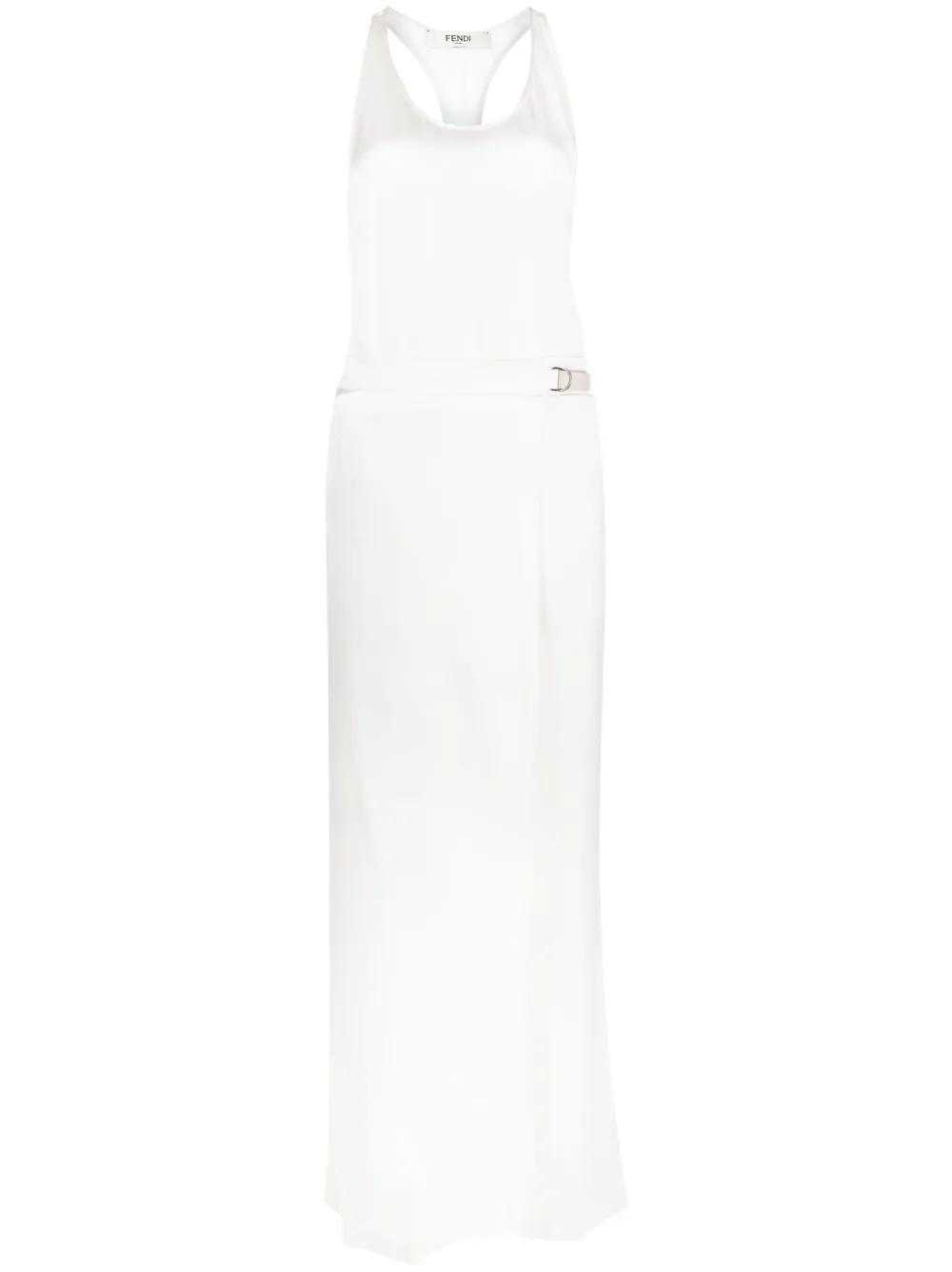 Шелковый комбинезон без рукавов FENDI, белый
Шелковый комбинезон без рукавов FENDI, белый