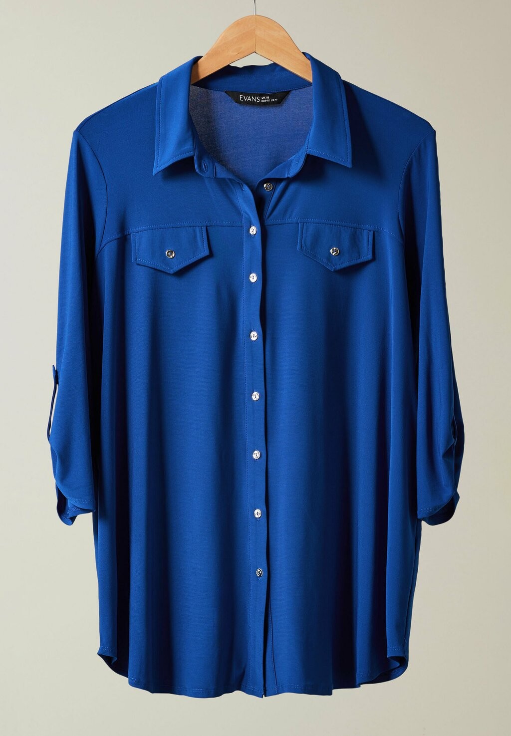 Блузка на пуговицах TAB SLEEVE Evans, синий
Блузка на пуговицах TAB SLEEVE Evans, синий