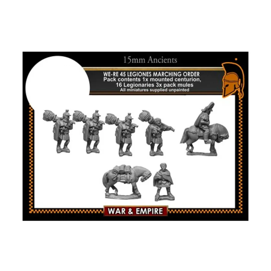 Разные легионы - Походный приказ - Ранний Империал, War & Empire - Ancients Miniatures - Late Roman (15mm)
Разные легионы - Походный приказ - Ранний Империал, War & Empire - Ancients Miniatures - Late Roman (15mm)