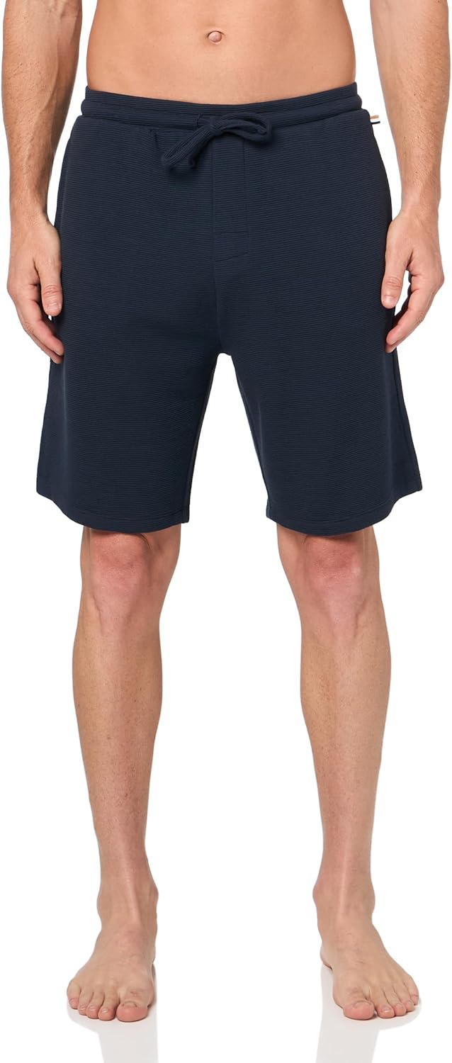 BOSS Мужские мягкие ребристые шорты, Blue Marine
BOSS Мужские мягкие ребристые шорты, Blue Marine