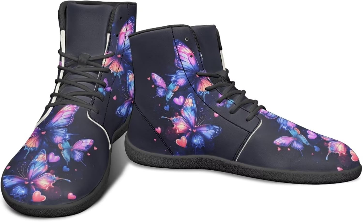 Высокие кеды с узором бабочек, обувь типа босоножек с нулевым перепадом, широкие для мужчин - кроссовки с резиновой подошвой Watdotory, Butterfly Love Design
Высокие кеды с узором бабочек, обувь типа босоножек с нулевым перепадом, широкие для мужчин - кроссовки с резиновой подошвой Watdotory, Butterfly Love Design
