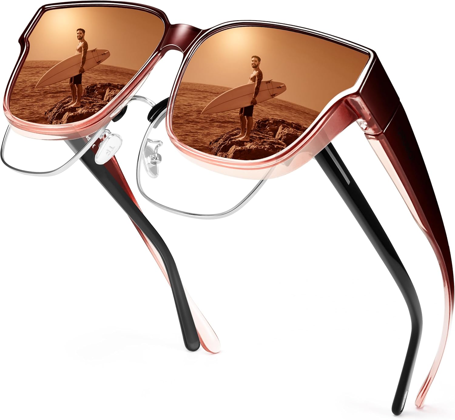 Поляризованные солнцезащитные очки URUMQI, надеваемые поверх обычных очков, для женщин, защита UV400, модные квадратные солнцезащитные очки для женщин и мужчин, A08 Gradient Winered Frame/Brown Lens
Поляризованные солнцезащитные очки URUMQI, надеваемые поверх обычных очков, для женщин, защита UV400, модные квадратные солнцезащитные очки для женщин и мужчин, A08 Gradient Winered Frame/Brown Lens