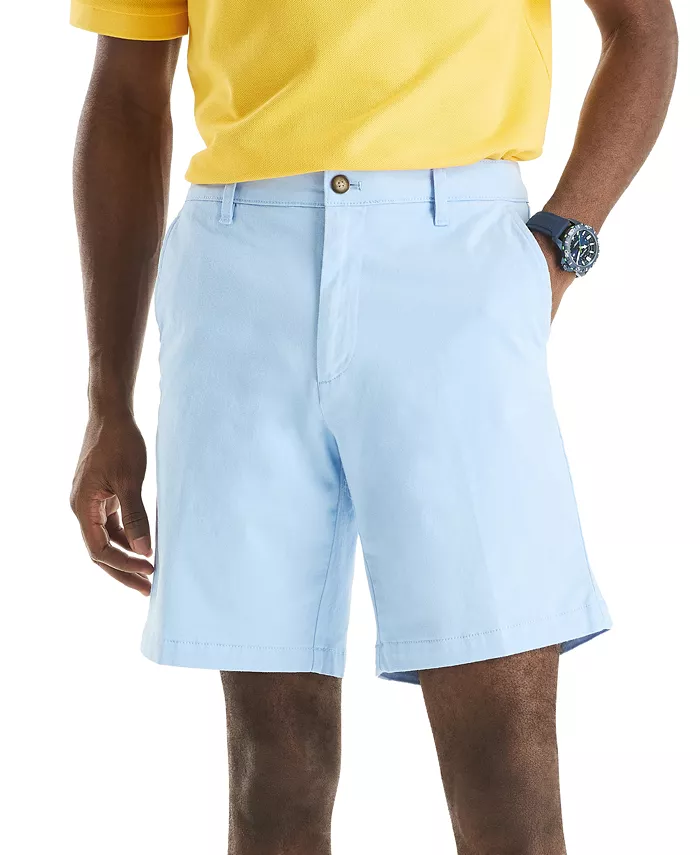 Мужские однотонные эластичные шорты из твила Deck длиной 8,5 дюймов Nautica, синий
Мужские однотонные эластичные шорты из твила Deck длиной 8,5 дюймов Nautica, синий