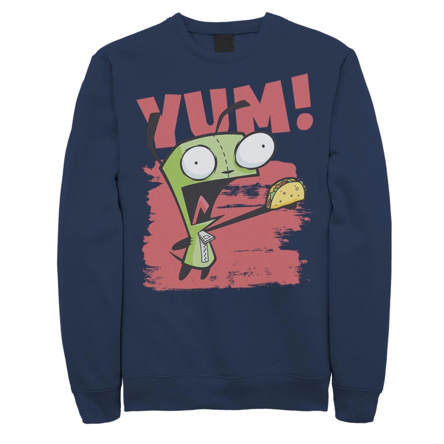 Мужской сериал Invader Zim Gir Screaming Yum! Тако Портретный флис Nickelodeon, синий 
Мужской сериал Invader Zim Gir Screaming Yum! Тако Портретный флис Nickelodeon, синий