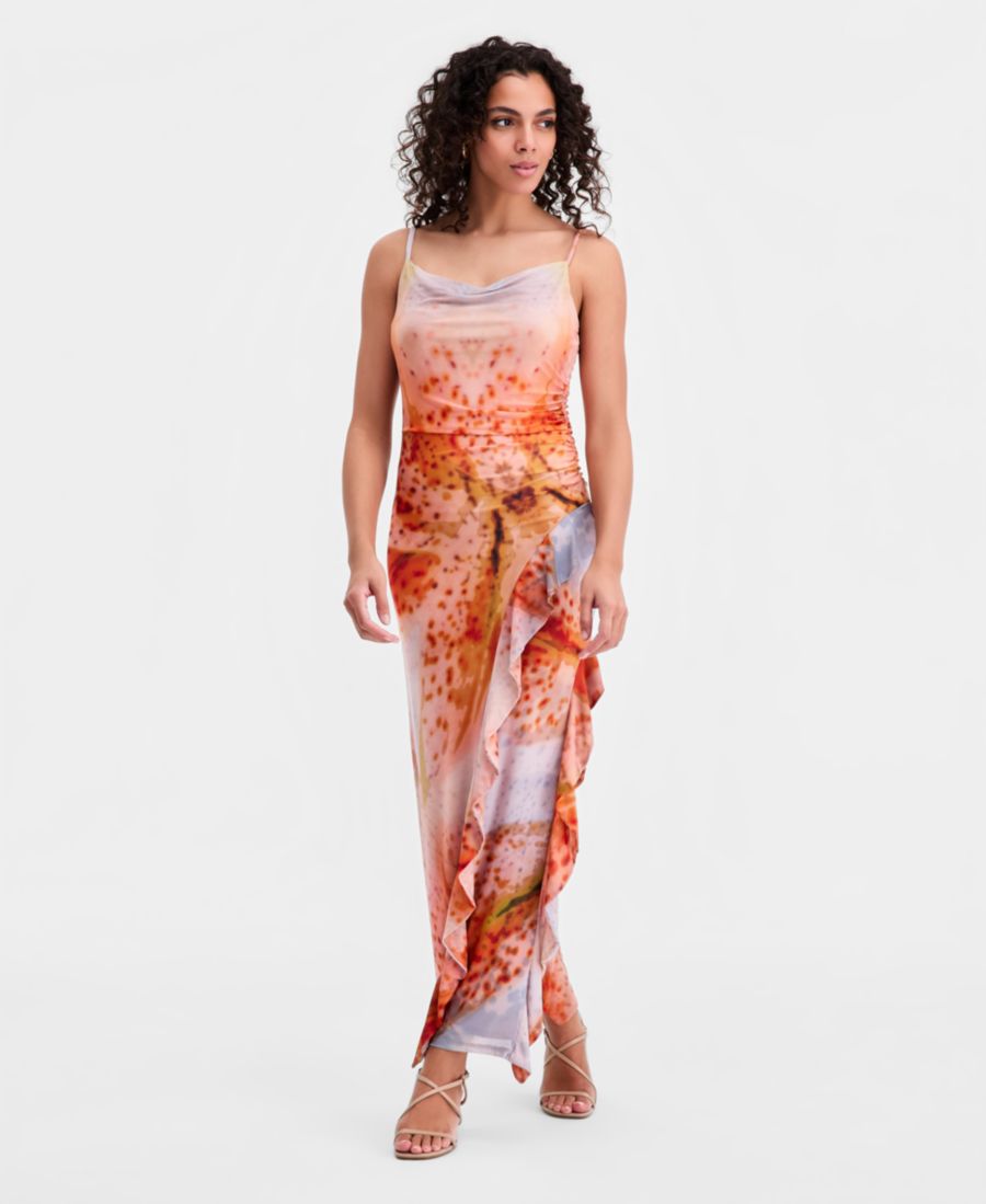 Женское платье без рукавов с оборками Bar III, Floral Blur
Женское платье без рукавов с оборками Bar III, Floral Blur