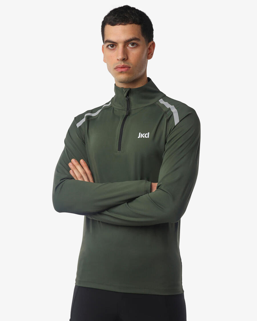 JAKED Темно-зеленая синтетическая фитнес-футболка для мужчин
JAKED Темно-зеленая синтетическая фитнес-футболка для мужчин