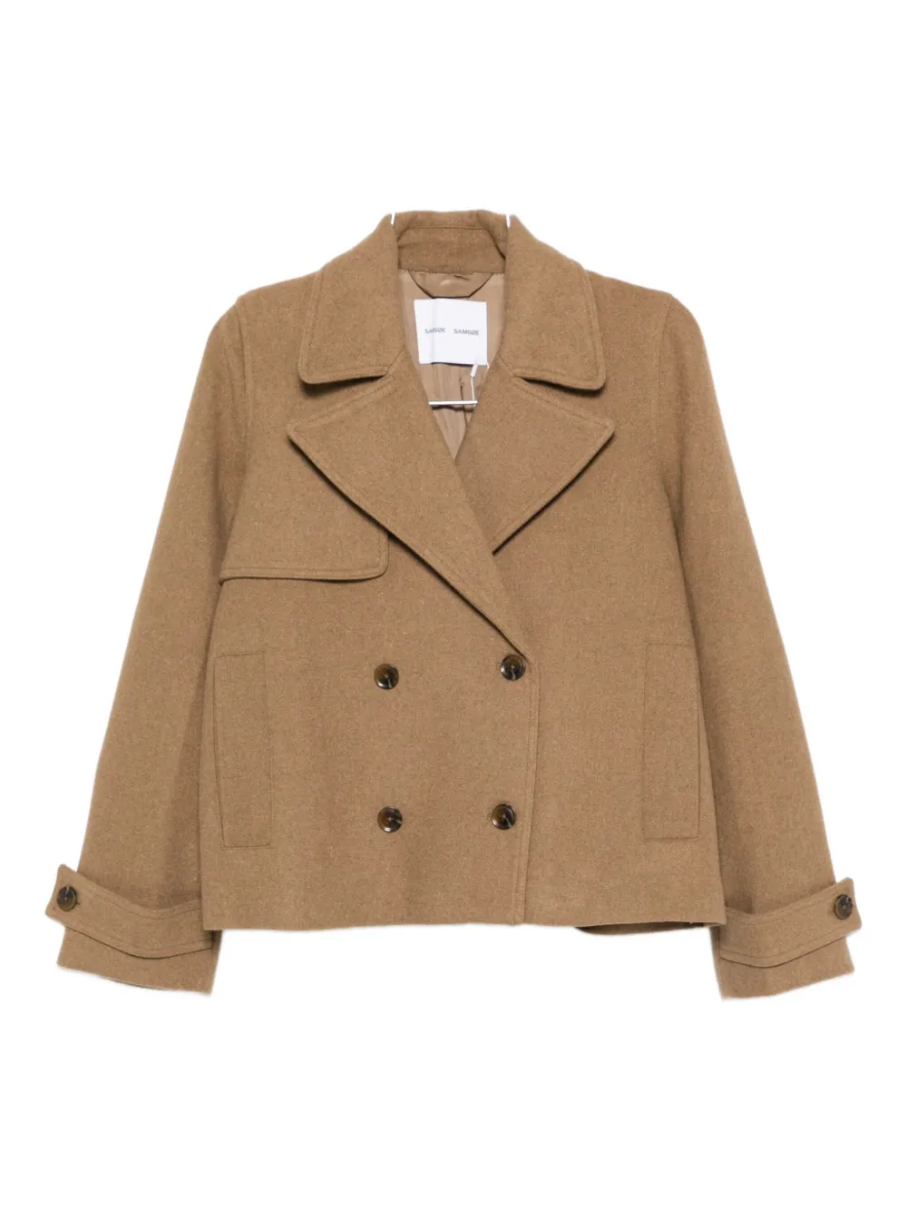 Приталенный двубортный пиджак SAMSOE SAMSOE, коричневый
Приталенный двубортный пиджак SAMSOE SAMSOE, коричневый